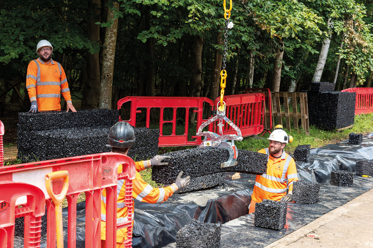 Moreton-in-Marsh drainage system test installation