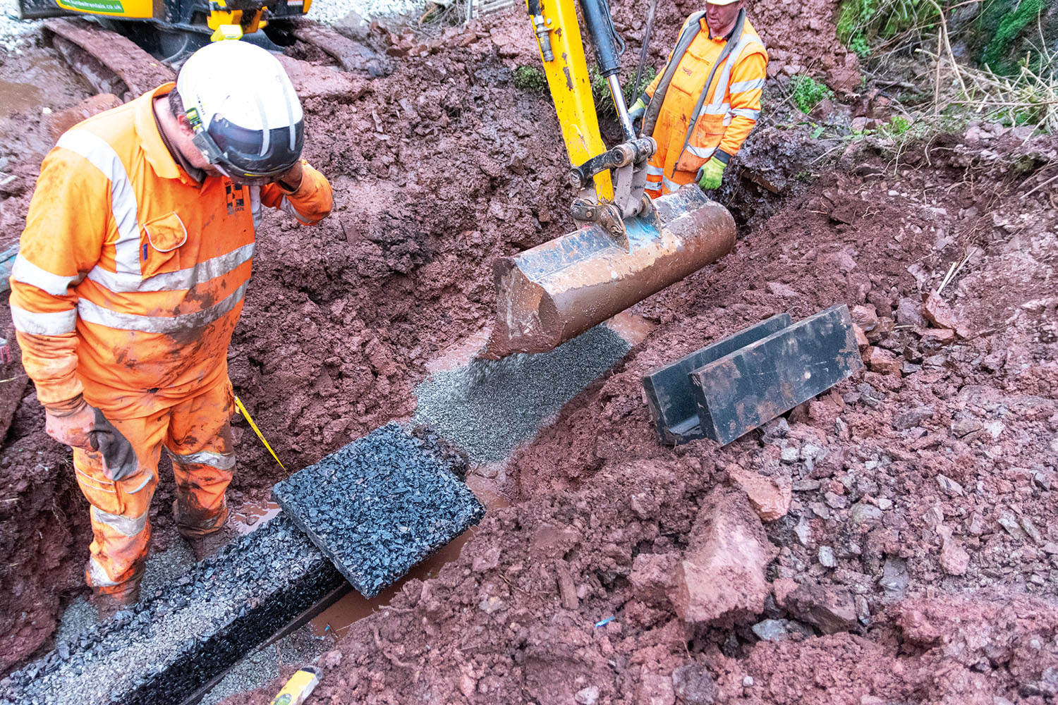 Pembroke South Wales rail drainage system
